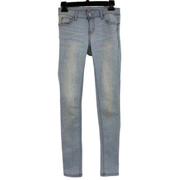 Womens Wax Jeans Size 1 Jr Super Skinny 0427 Light Wash Stretch - Picture 1 of 6